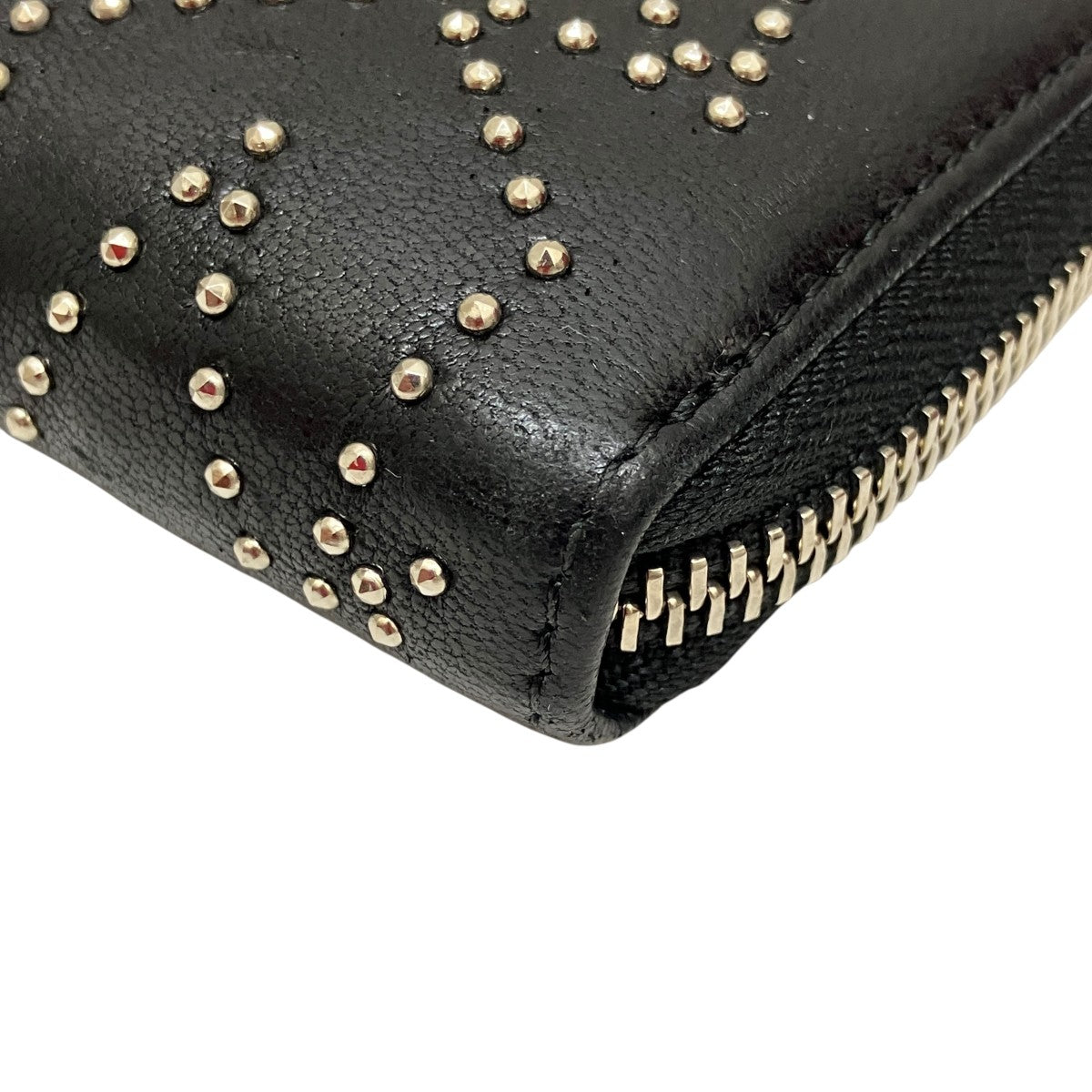 JIMMY CHOO ブラック 長財布 JIMMY CHOO ジミーチュウ 財布 長財布 ラウンドファスナー