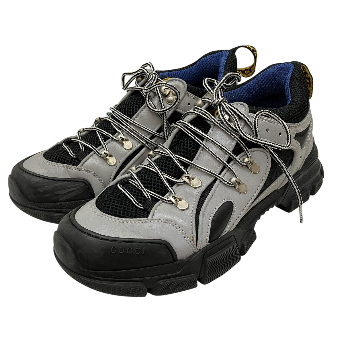 GUCCI トレッキングシューズ 中古・古着通販】GUCCI (グッチ) トレッキングブーツ ブラック