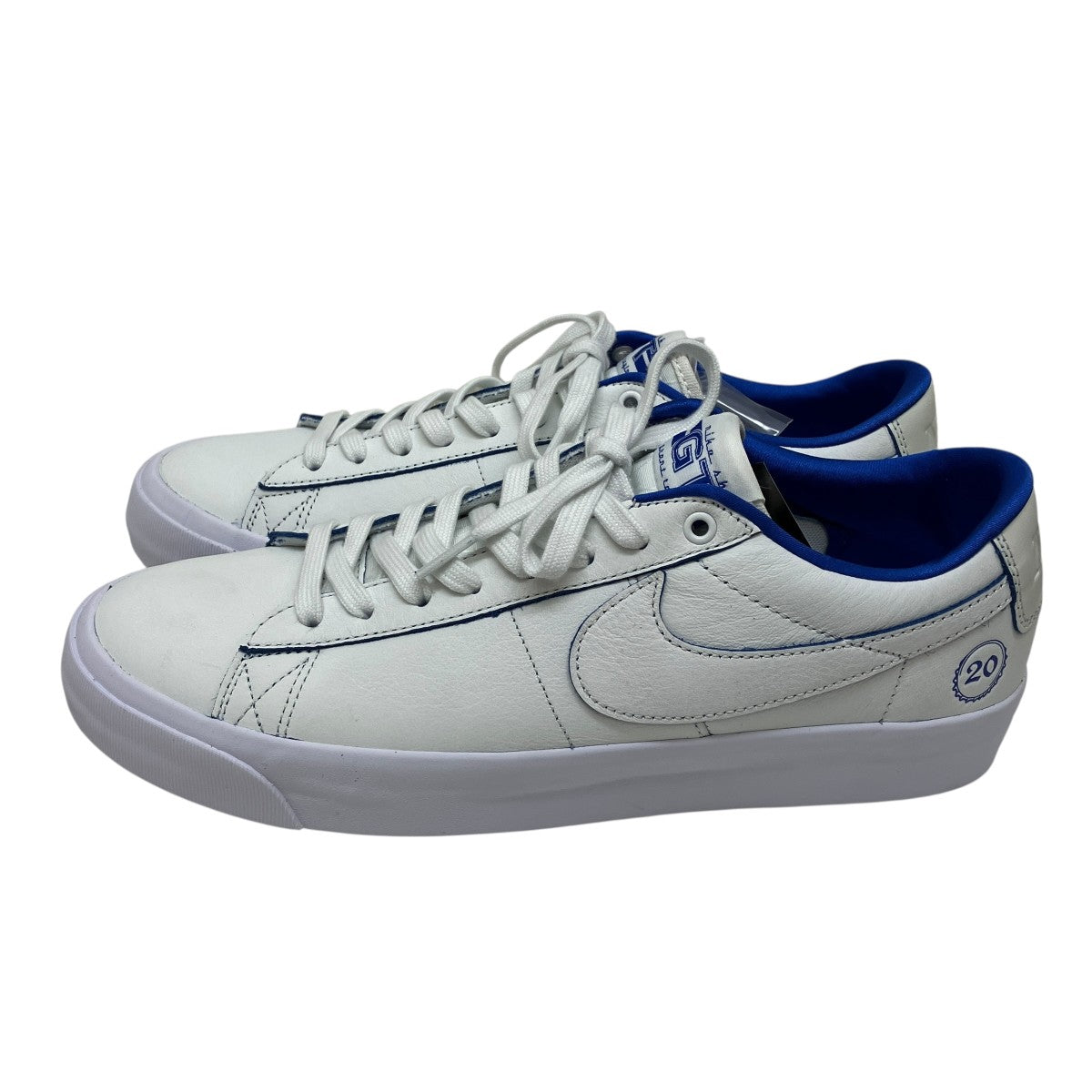 ちゃんかぱーなNike Blazer スニーカー ホワイト/グレー/ブルー Nike X Off-White ナイキ x オフホワイト The 10: Blazer Mid