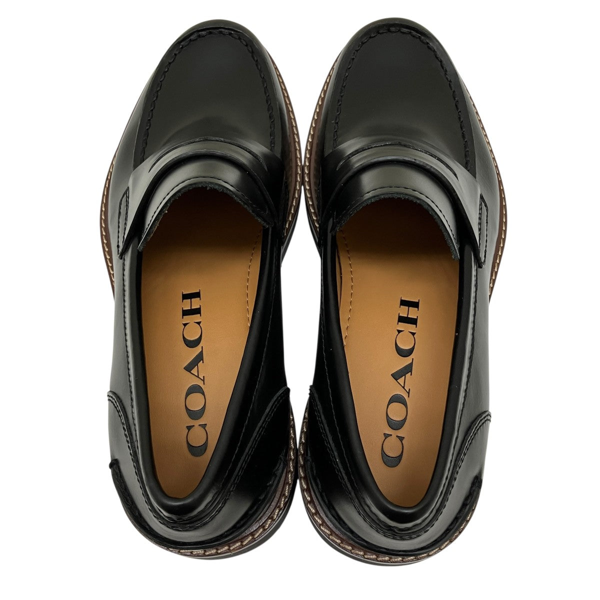 COACH ブラック ローファー 7.5 (24cm) 中古・古着通販】COACH (コーチ) ローファー ブラック サイズ