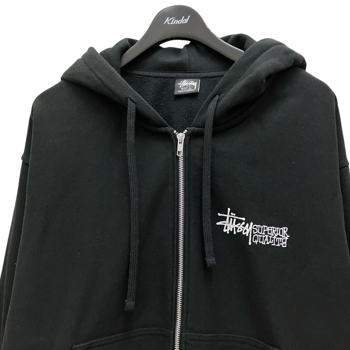 Stussy パーカー ☆関税込☆Stussy☆Rib Cage Zip Hoodie Black White☆ (STUSSY