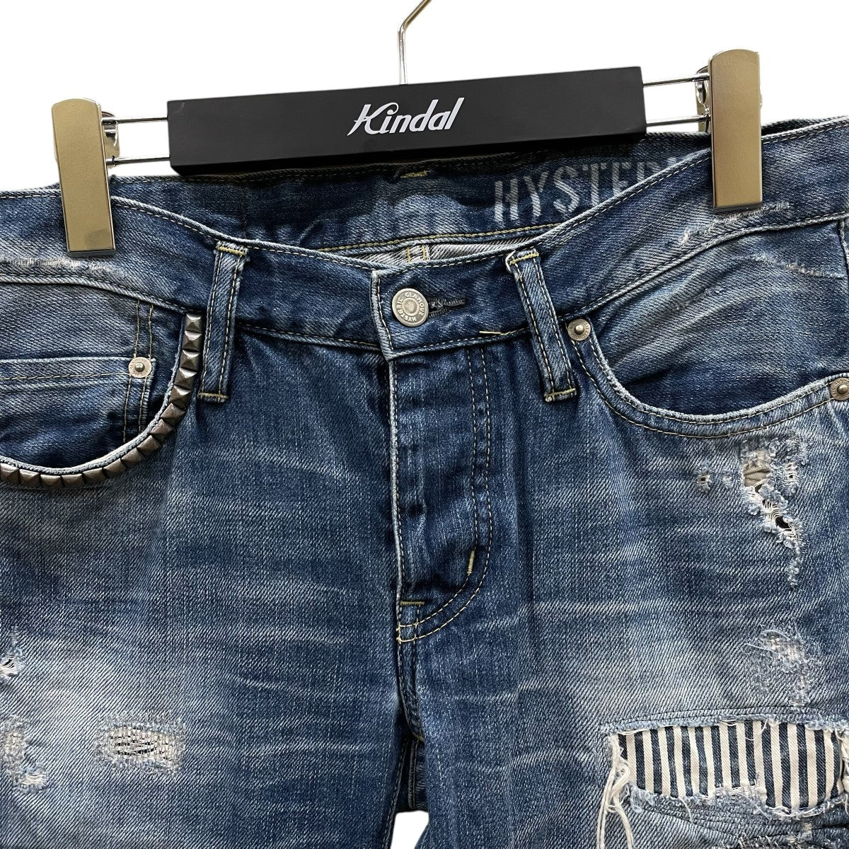 HYSTERIC GLAMOUR RSM加工デニムパンツ ストレート W29