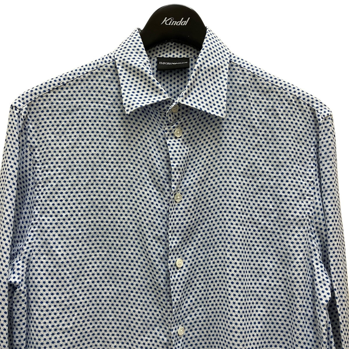 【極美品】エンポリオアルマーニ　シャツブルゾン　３８ EMPORIO ARMANI エンポリオアルマーニ ジャケット サイズ:38