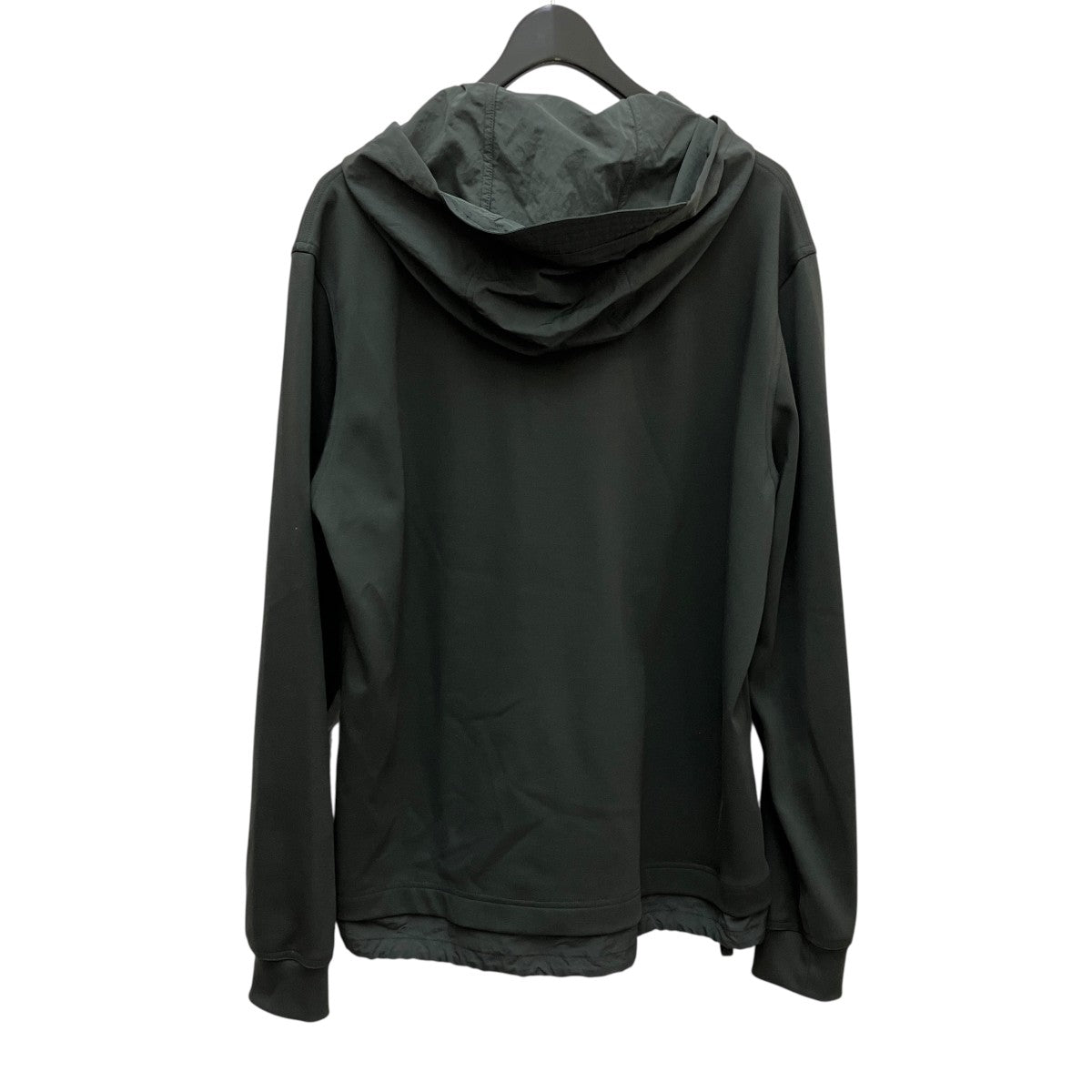 カシミア混●HERMES ラグランニット セーター M グレー バイカラー カシミア混○HERMES ラグランニット セーター M グレー バイ