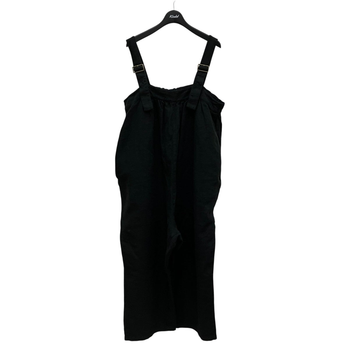 nest Robe リネン 超撥水ベイカーサロペット クロ nest Robe リネン 超撥水ベイカーサロペット クロ