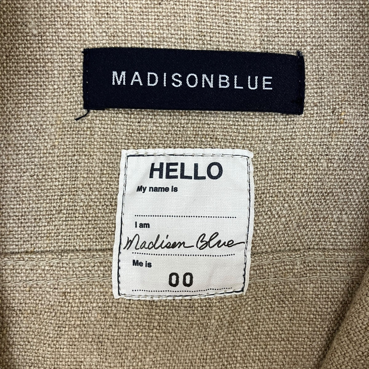 新品未使用 MANASTASH ブルゾン ジャケット ヘンプ リネン 希少サイズ MADISON BLUE(マディソンブルー) リネンジャケットMB999-1003