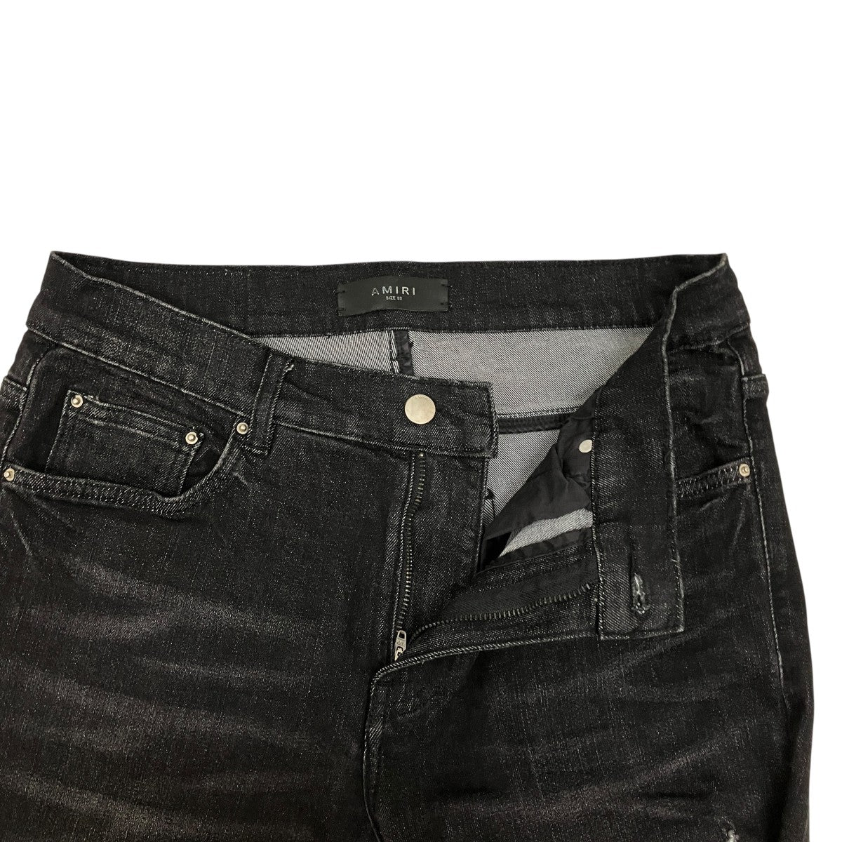 AMIRI(アミリ) ダメージ加工デニムパンツ ブラック サイズ 32