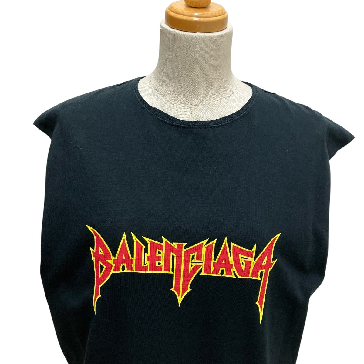 BALENCIAGA(バレンシアガ) ダメージ加工ノースリーブワンピース