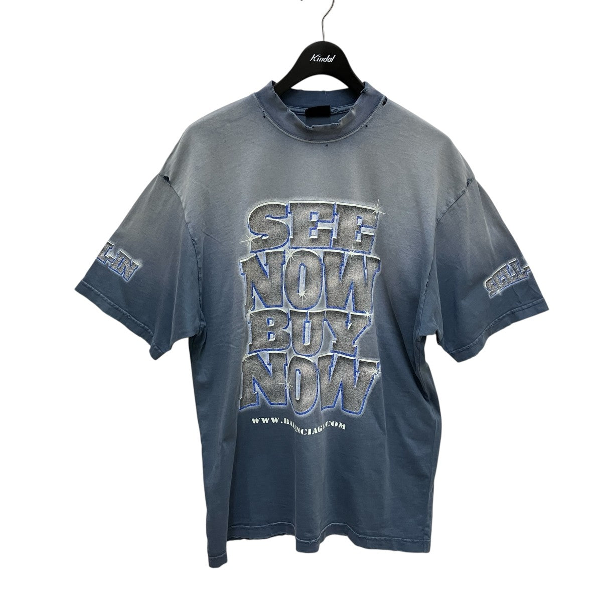 BALENCIAGA SNBN ダメージ加工TシャツJP57202302514 古着・中古-1枚目のアイテム画像