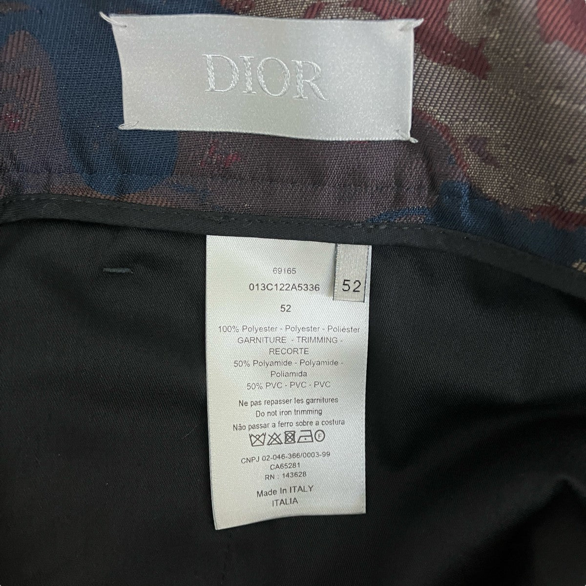 DIOR×PETER DOIG カモフラージュ柄パンツ013C122A5336 古着・中古-9枚目のアイテム画像