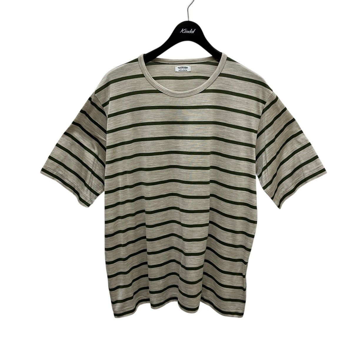 新品MAATEE&SONS×Steven Alan バスクシャツ 黒2 ボーダー 30%OFF セール インテリム INTERIM ハイパービッグ スビン ギザ