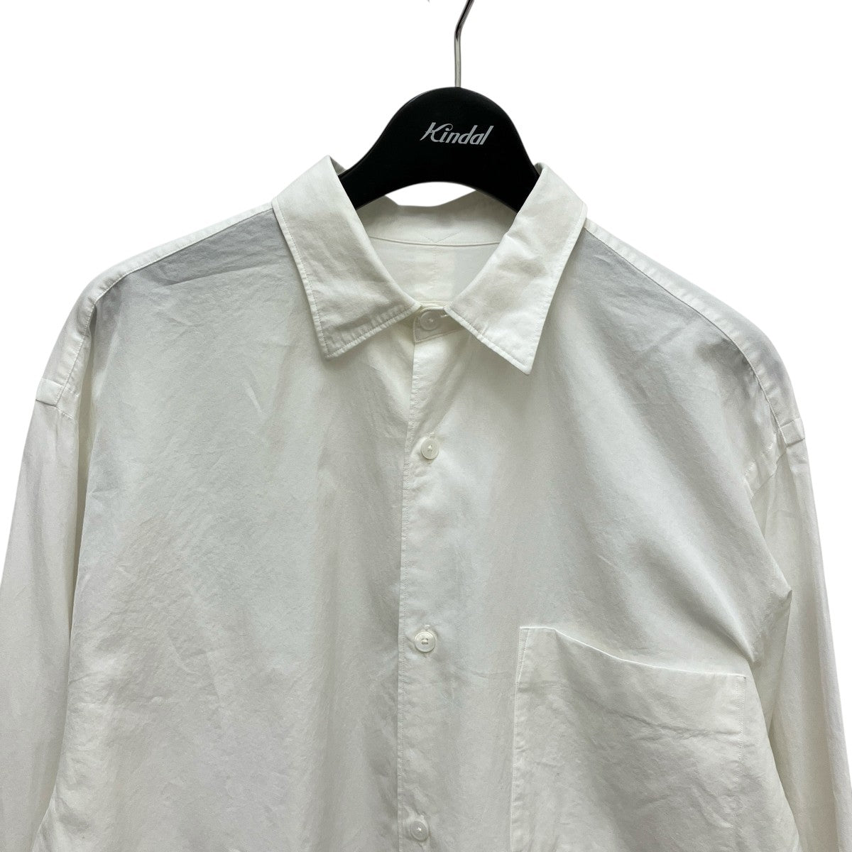 COMOLI コモリシャツ　ホワイト 長袖シャツ　サイズ4 COMOLI(コモリ) 長袖シャツW03-02001 W03-02001 ホワイト サイズ