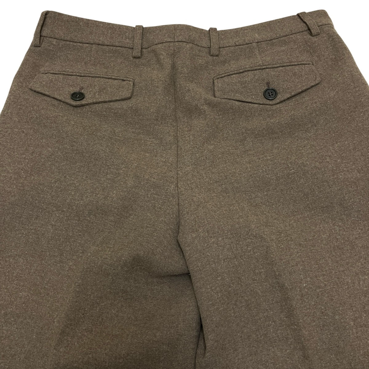 00s DRIES VAN NOTEN ワイドウールスラックス　ベージュ DRIES VAN NOTEN(ドリスヴァンノッテン) ウールワイドパンツ