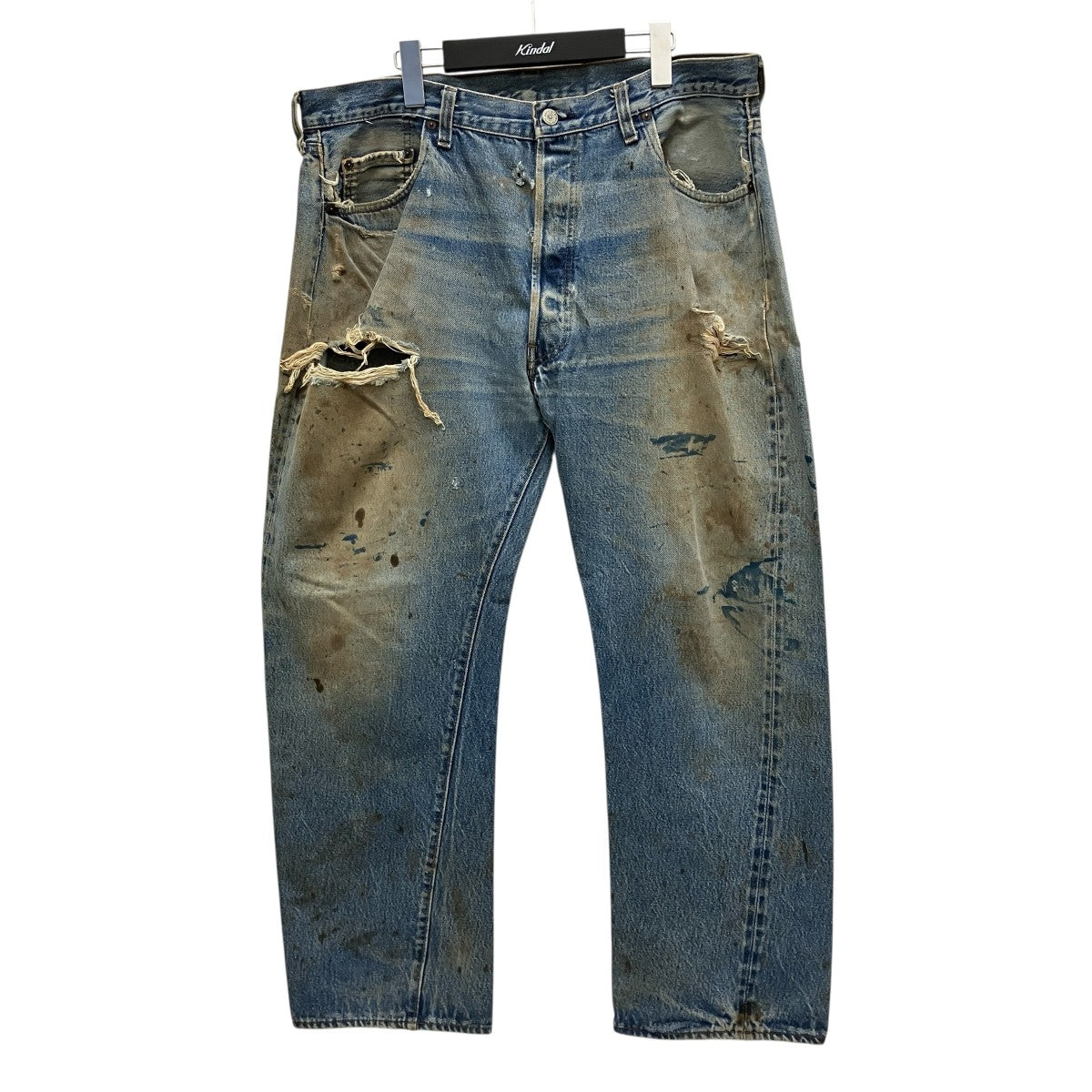 (W35 l32)80s 501 赤耳　オリジナル　黒カン LEVI'S(リーバイス) 80S vintage 黒カン 赤耳デニムパンツ501