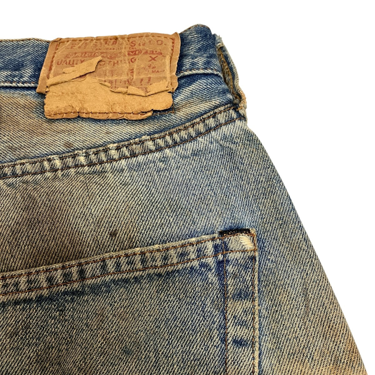 【オリジナル】リーバイス 501 赤耳 デニムパンツ 黒カン W31 80s LEVI'S(リーバイス) 80S vintage 黒カン 赤耳デニムパンツ501