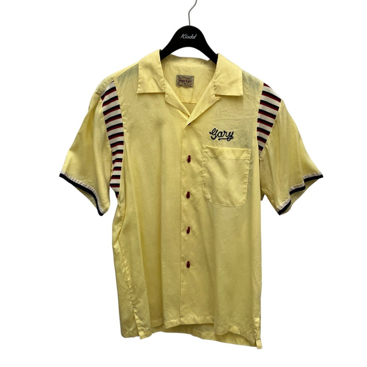 Style Eyes スタイルアイズ　XL 黄色　レーヨン　ボーリングシャツ Style Eyes スタイルアイズ XL 黄色 レーヨン ボーリングシャツ