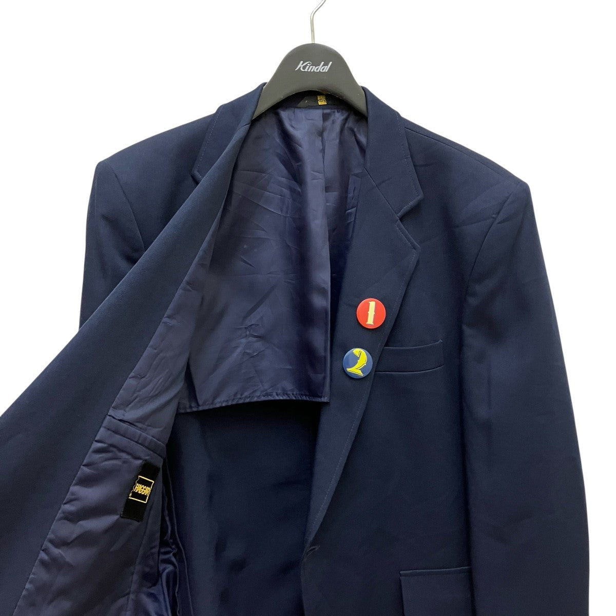 HAGGAR(ハガー) バッジ付きテーラードジャケット ネイビー