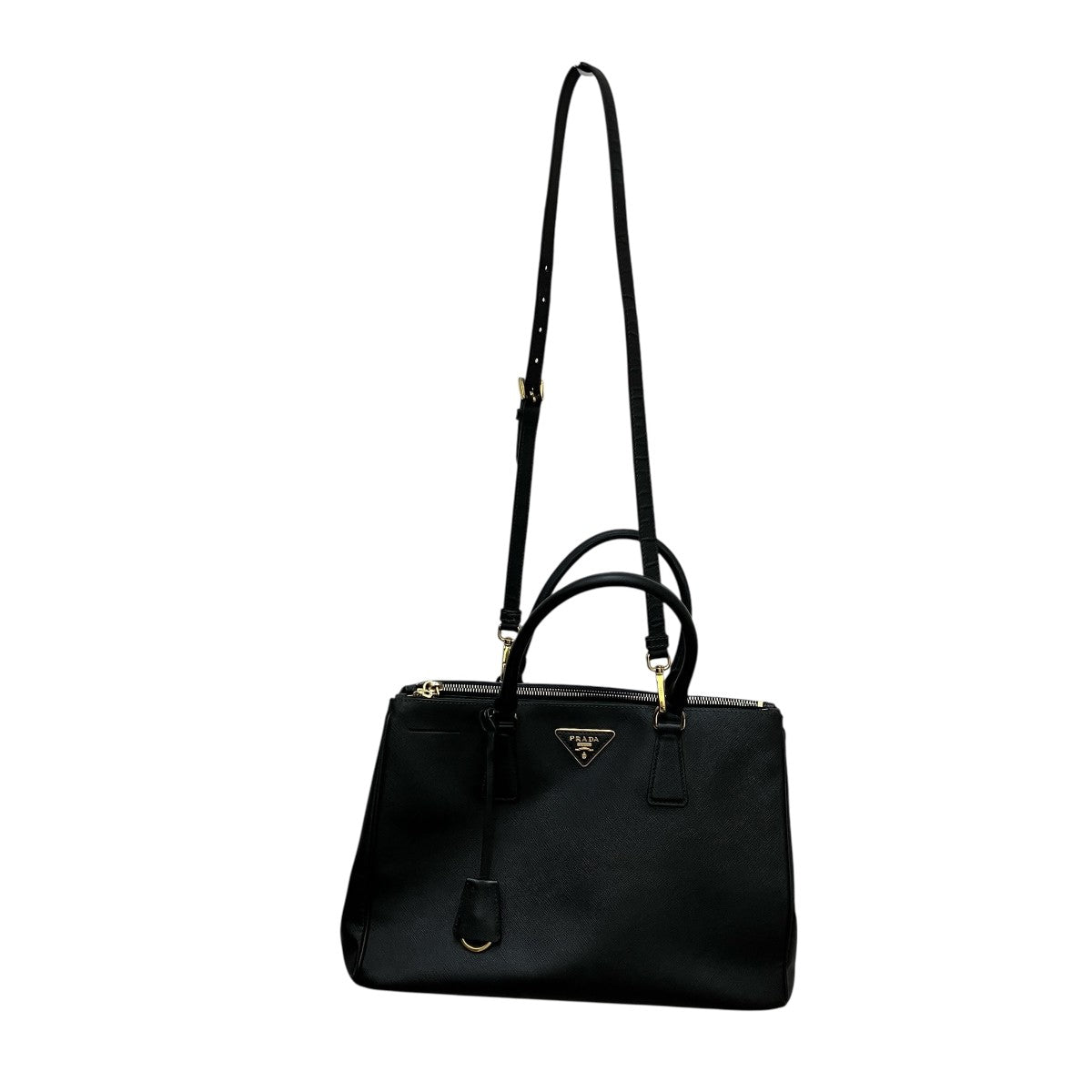 PRADA(プラダ) ガレリア サフィアーノ2WAYバッグ 180 ブラック｜【公式