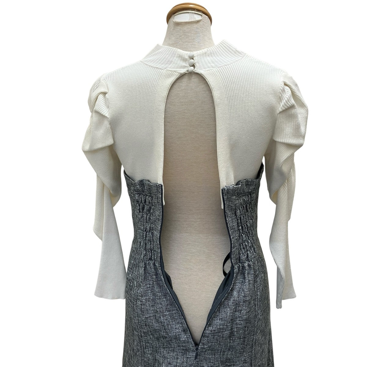 SNIDEL  セット ツイードワンピース ブラック FREE SNIDEL (セール50%OFF) snidel / スナイデル ツイードニット