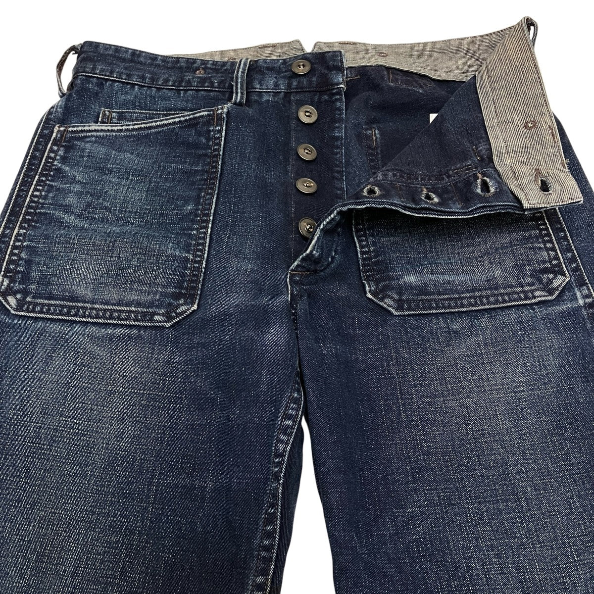 RRL ダブルアールエル【アメリカ製】デニム　インディゴ RRL ダブルアールエル USA製 デニム メカニック キャップ