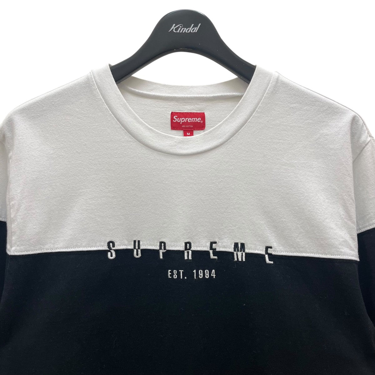 Supreme 半袖シャツ XL ブラック ホワイト Supreme(シュプリーム) 半袖Tシャツ ブラック×ホワイト サイズ M