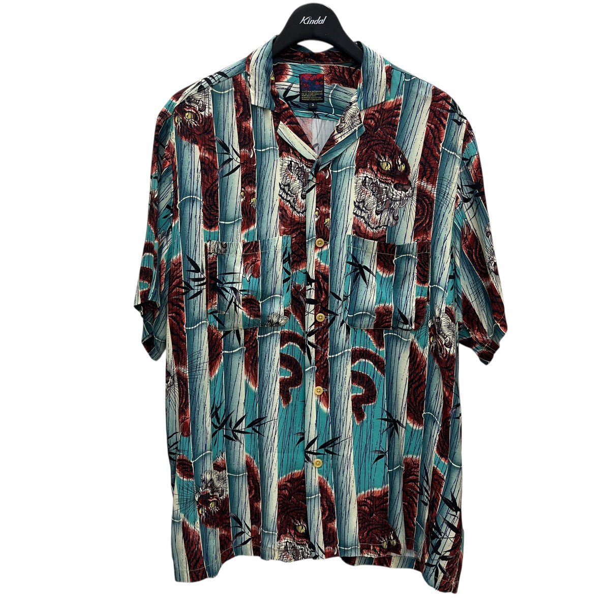 BRU NA BOINNE 雨中竹虎シャツ4415 古着・中古-1枚目のアイテム画像