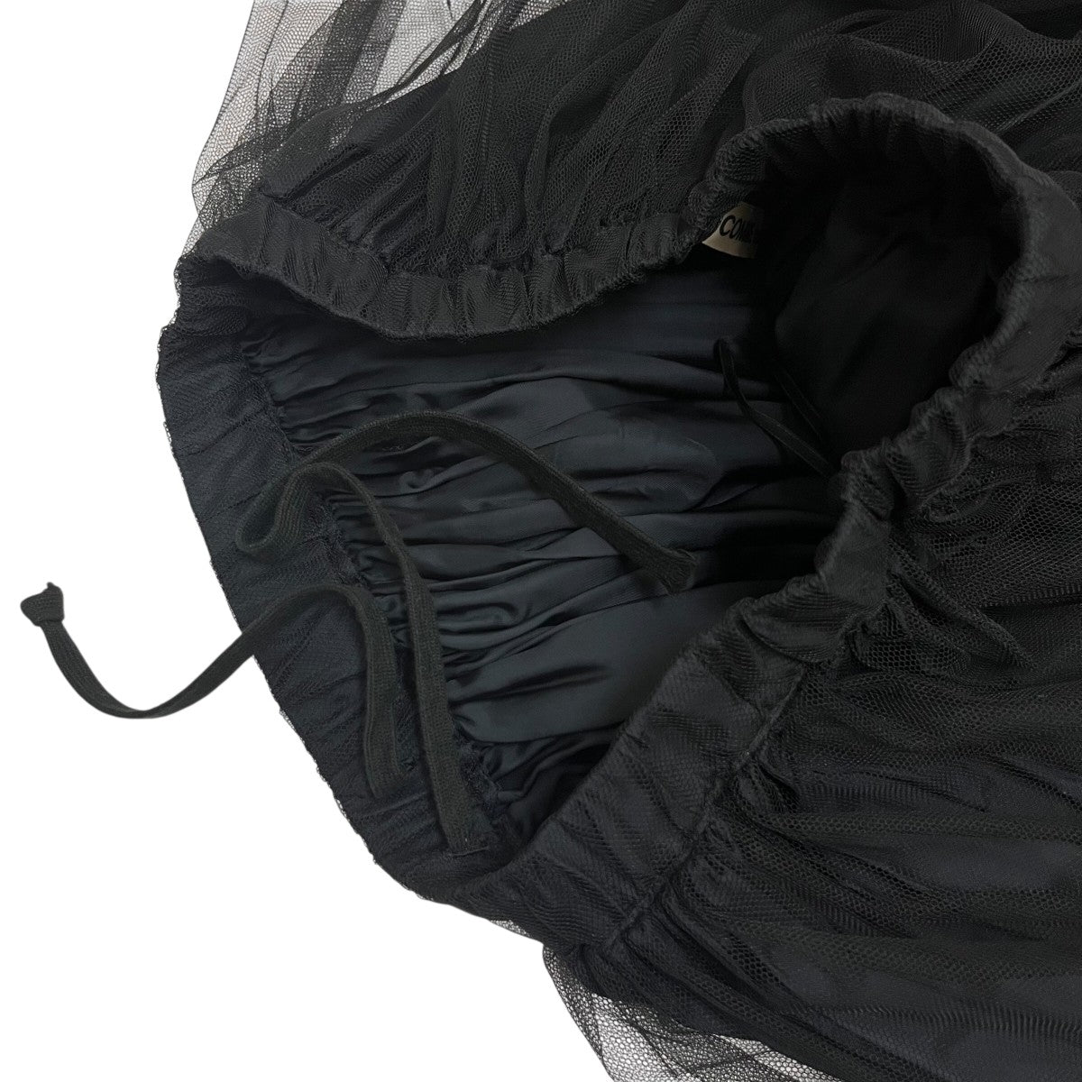 新品未使用 COMME des GARCONS コムコム チュールスカート M コムデギャルソンCOMME des GARCONSチュール切替スカート 白M (K