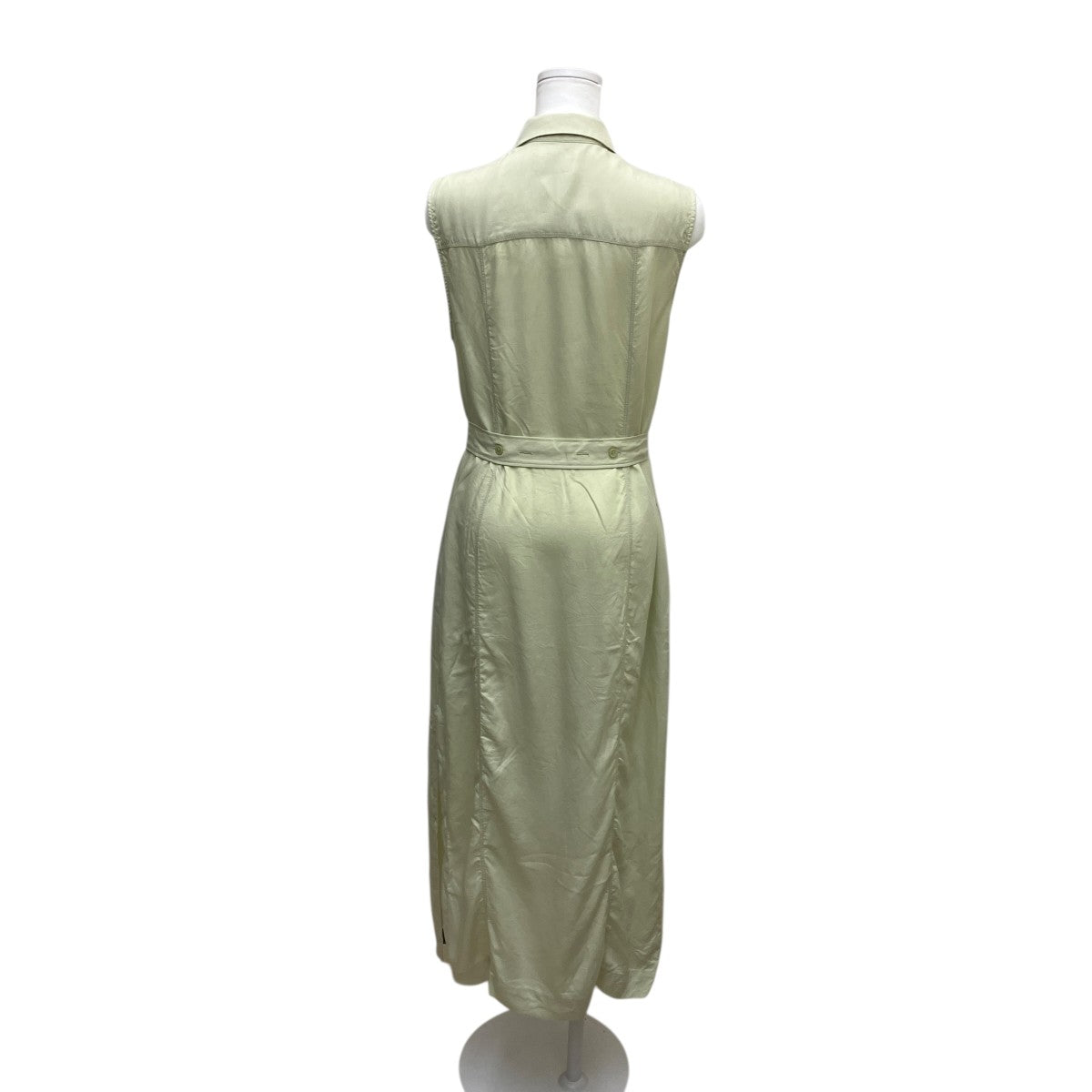 Calvin Klein TENCEL SLEEVELESS SHIRT DRESSノースリーブベルト付ワンピースK20K205204 古着・中古-4枚目のアイテム画像