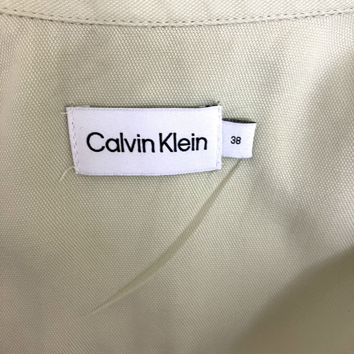 Calvin Klein TENCEL SLEEVELESS SHIRT DRESSノースリーブベルト付ワンピースK20K205204 古着・中古-5枚目のアイテム画像