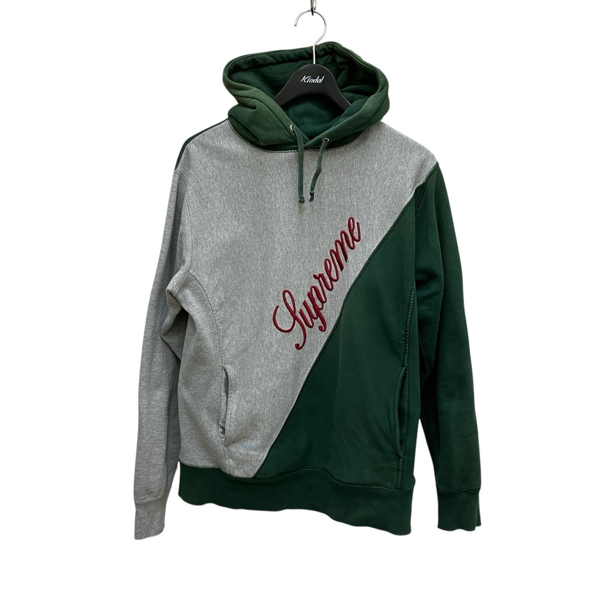 supreme 1994年ロゴ グリーンパーカー Supreme（パーカー ・ グリーン・カーキ/緑色系）のフリマ