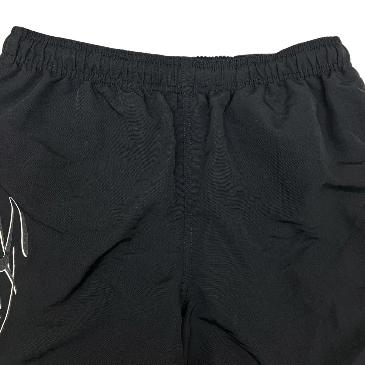old stussy ハーフパンツ 刺繍ロゴ ブラック XL 希少】old stussy ハーフパンツ 刺繍ロゴ