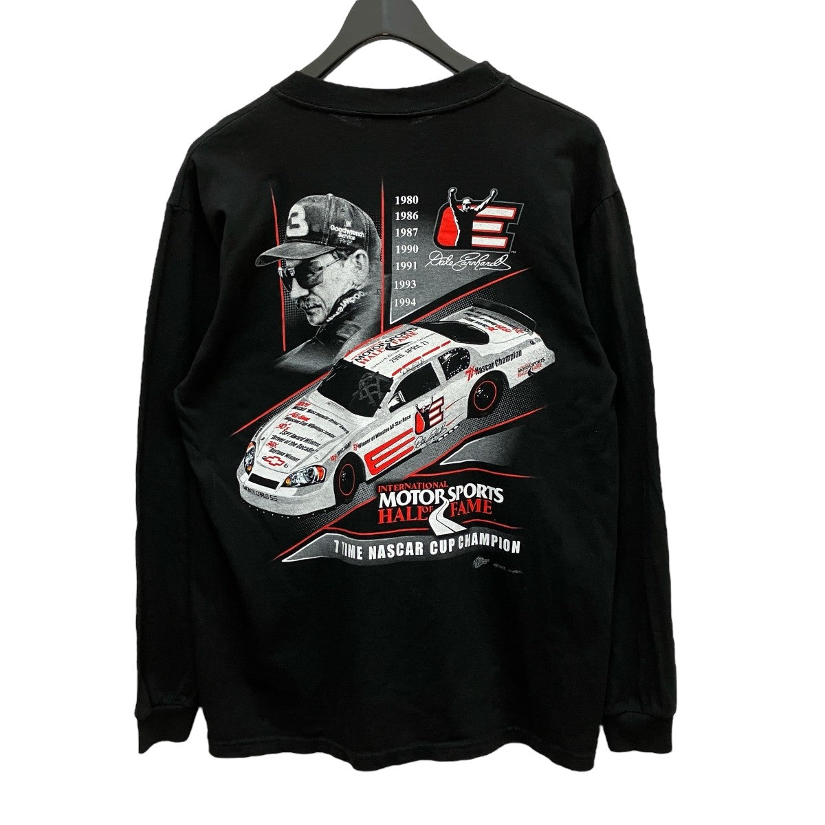 ACID JUNKIES ロングスリーブTシャツ XL　ヴィンテージ WINNERSCIRCLE 90SロングスリーブTシャツ ブラック サイズ M
