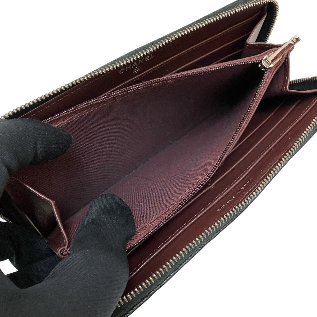 CHANEL(シャネル) マトラッセラウンドファスナー長財布 8162