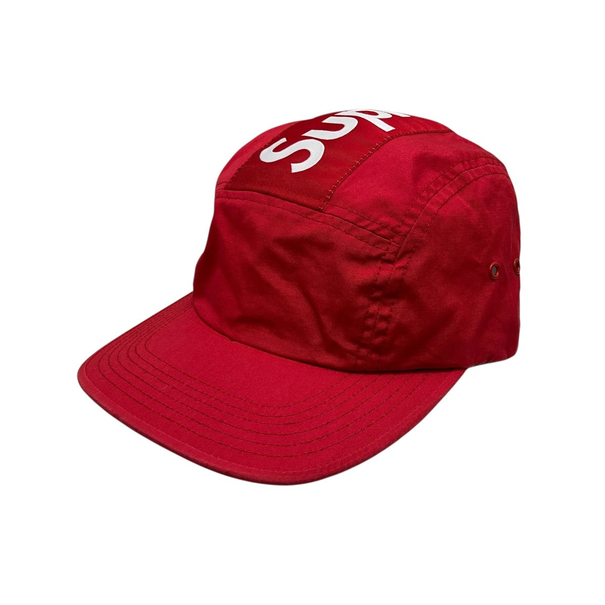 【本日出品取りやめます】SUPREME キャンプキャップ レッド Supreme(シュプリーム) Top Stripe Camp Capロゴキャップ レッド
