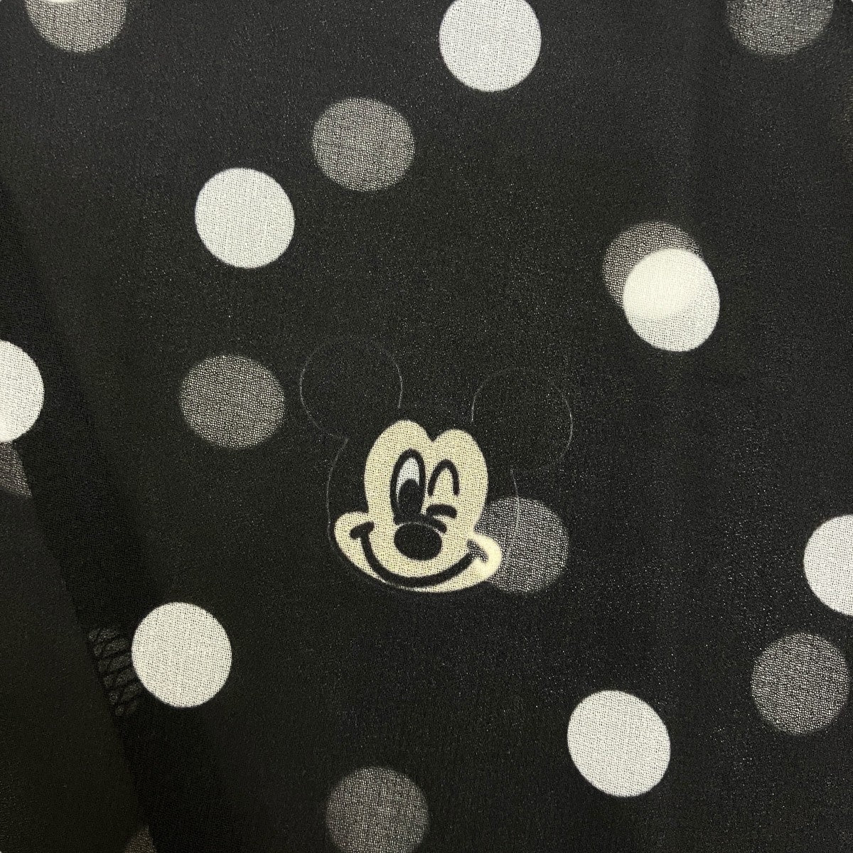 コムデギャルソンガール　ミッキーコラボスカート コムデギャルソンCOMME des GARCONS PVCミッキーレイヤード
