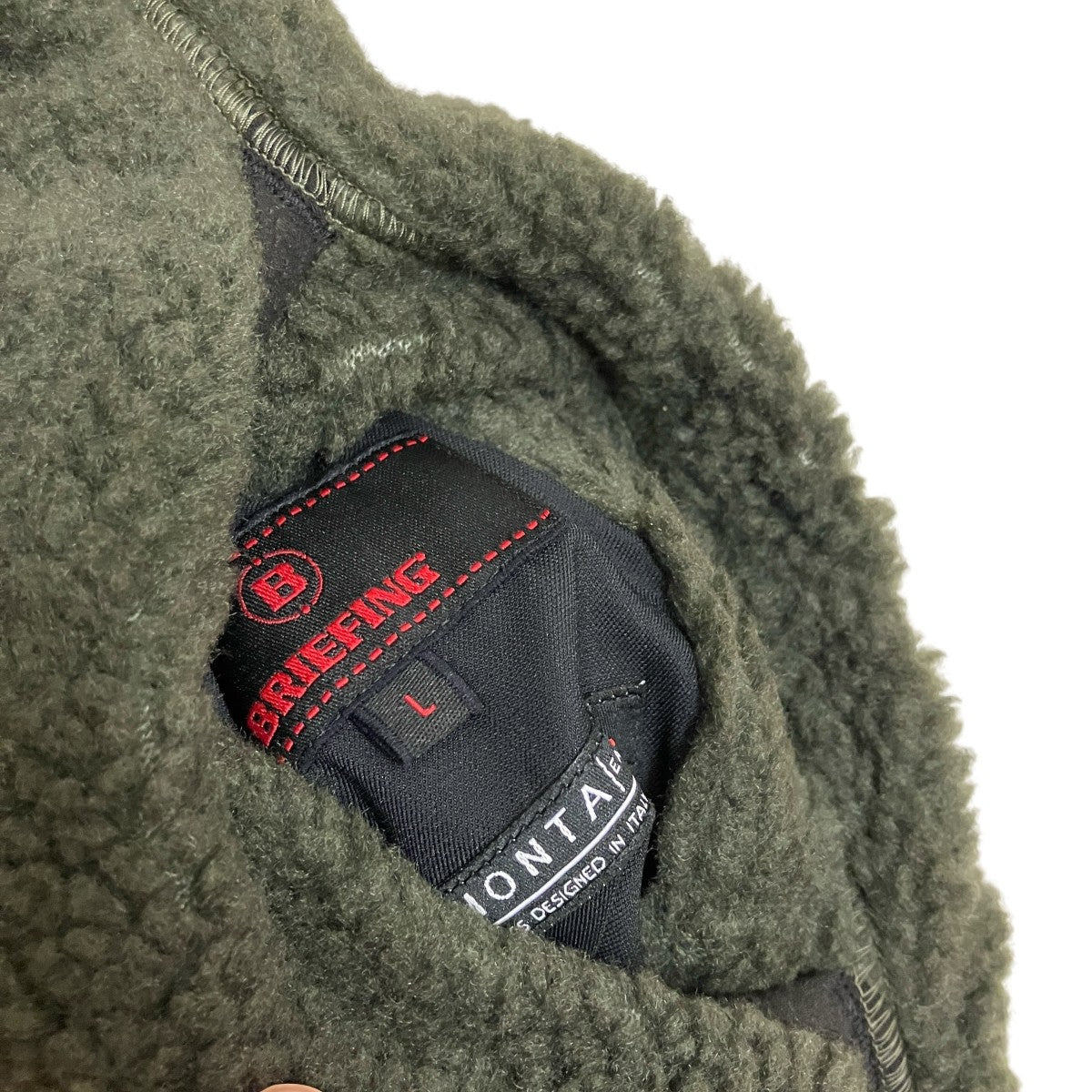 BRIEFING ボアナイロンリバーシブルベストBRG243M24 古着・中古-7枚目のアイテム画像