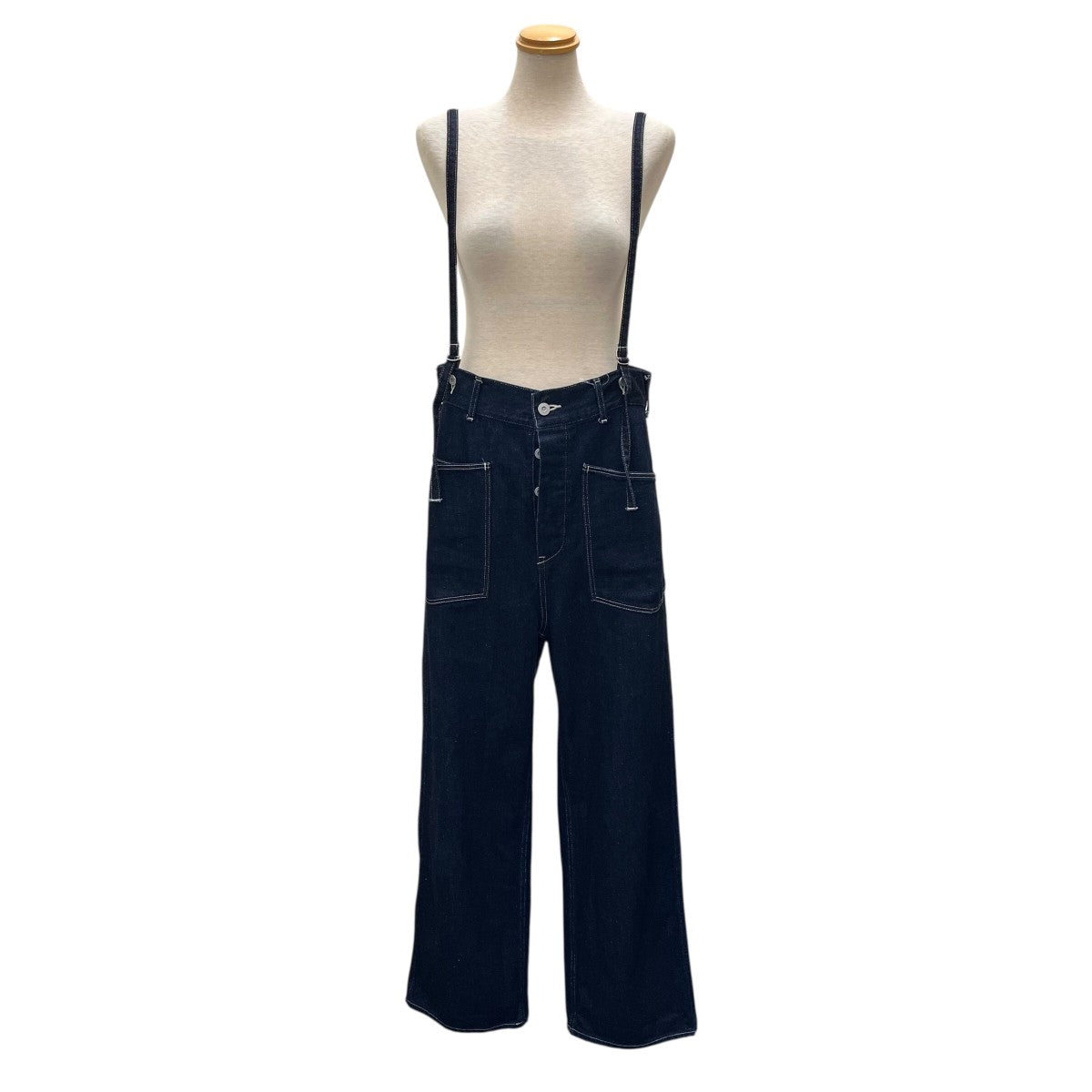 Johnbull(ジョンブル) サスペンダー付きデニムパンツ221-0313