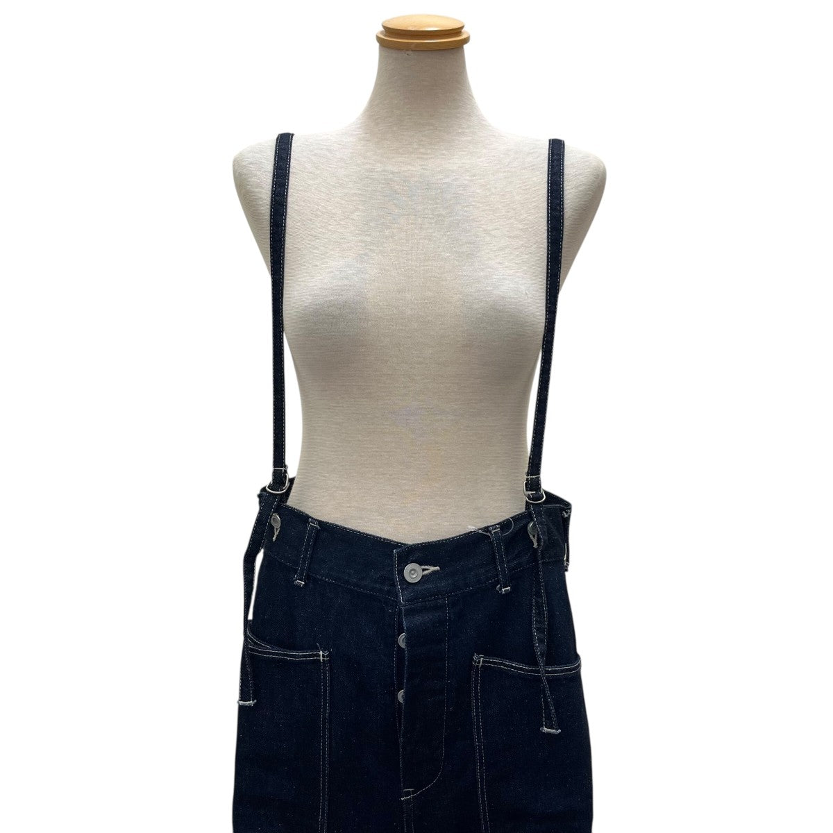 Johnbull ジョンブル　サスペンダーデニムパンツ　アパルトモンドゥーズィ Johnbull(ジョンブル) サスペンダー付きデニムパンツ221-0313