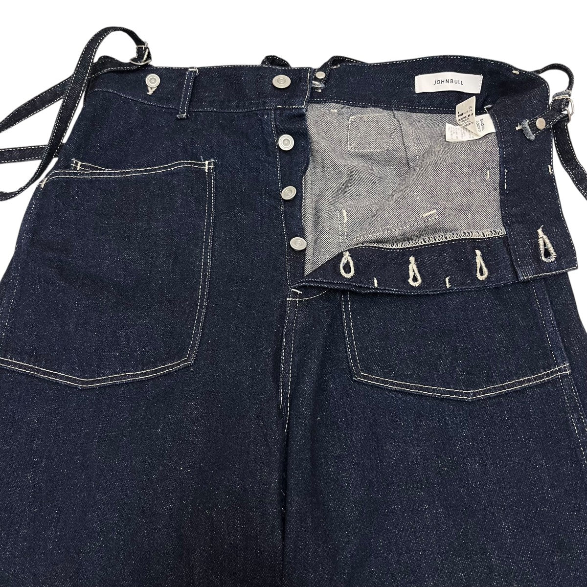 Johnbull(ジョンブル) サスペンダー付きデニムパンツ221-0313