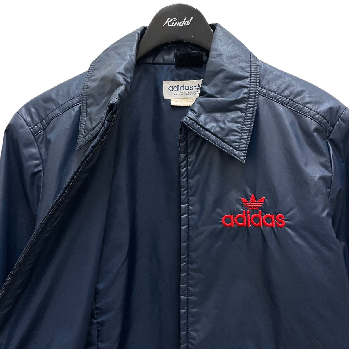 【ビンテージ】アディダス トレフォイル 中綿ショートブルゾン L デサント adidas アディダス デサント期 ビンテージ 中綿 トレフォイル レトロ