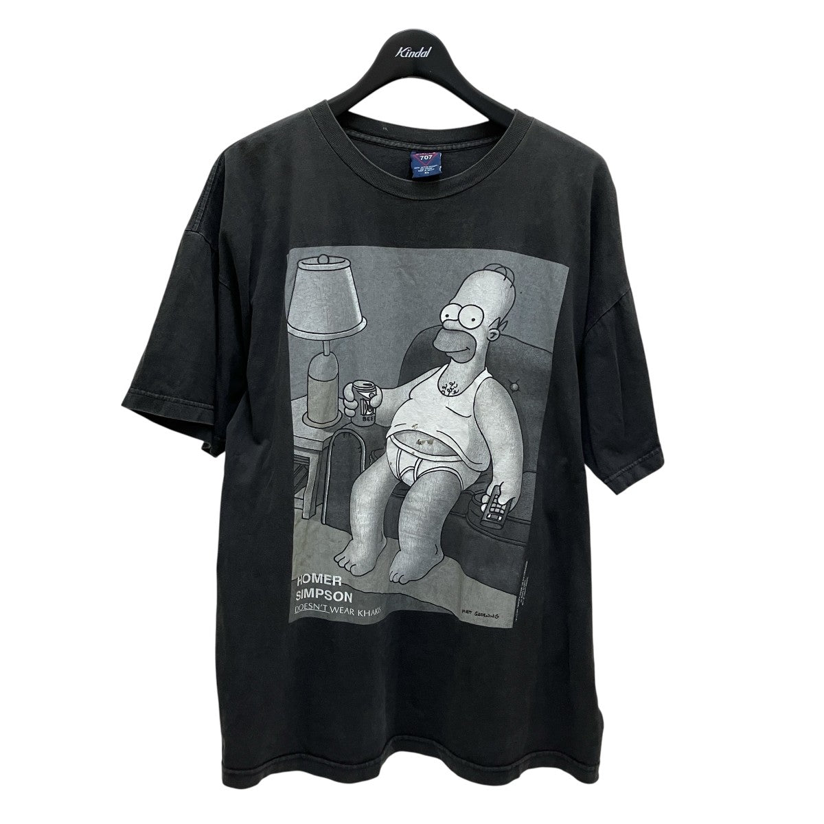 US．T'S 707×The Simpsons 1995年 vintage半袖Tシャツ ブラック