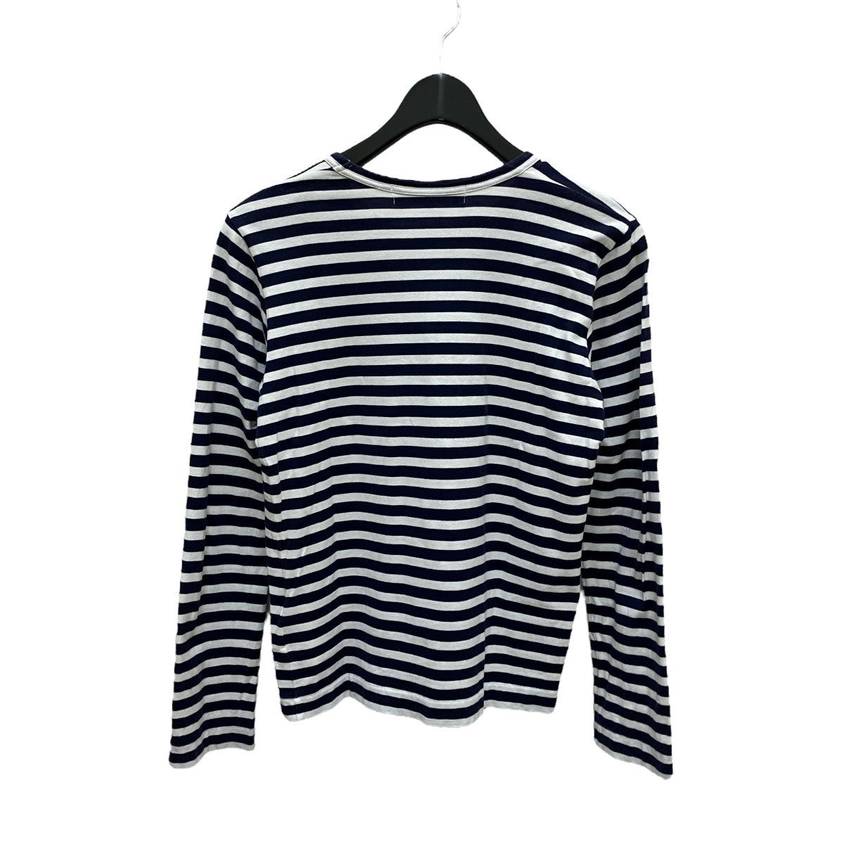 コムデギャルソン 長袖Tシャツ カットソー ボーダー ホワイト ブラック PLAY COMME des GARCONS(プレイコムデギャルソン) ボーダー長袖T