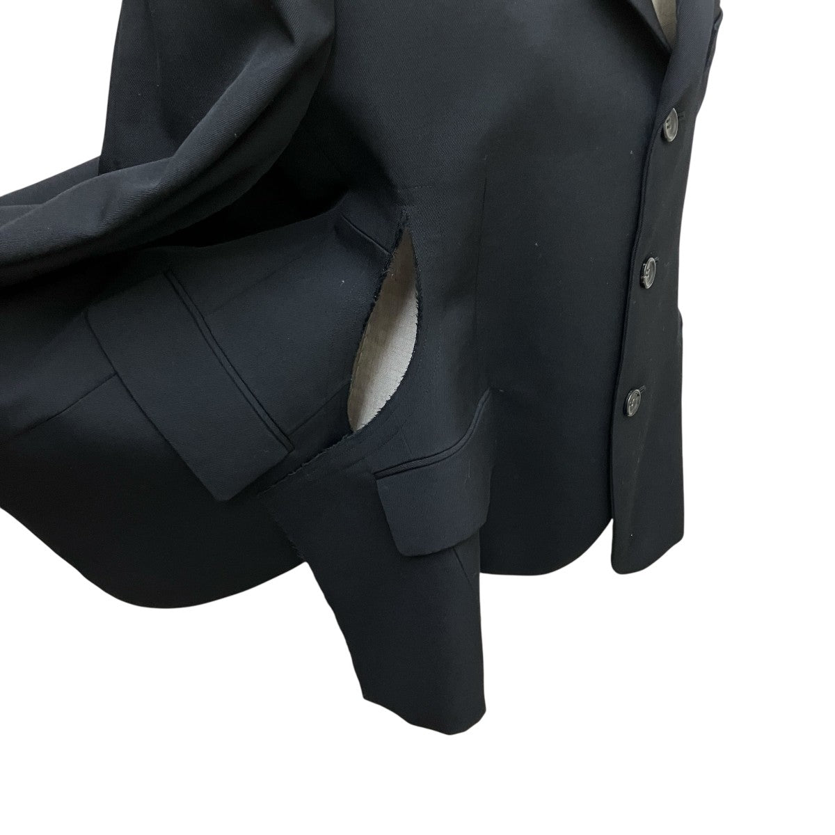 コムデギャルソン ウール 縮絨 切り替え 変形 テーラード ジャケット COMME des GARCONS COMME des GARCONS(コムデギャルソン