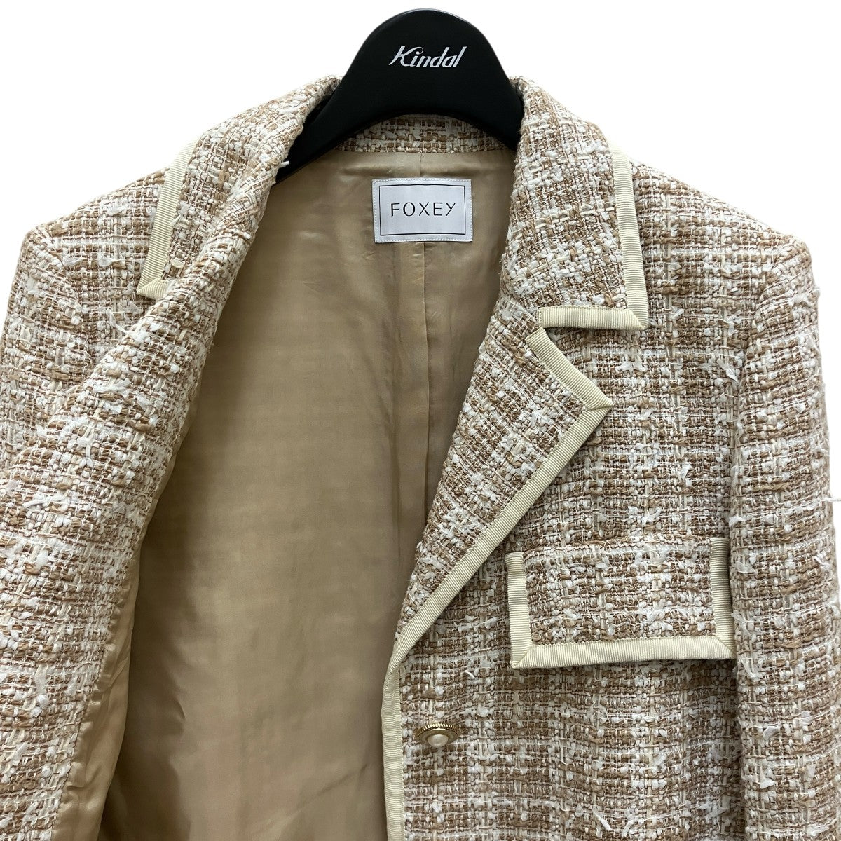 美品フォクシージャケット　40 キルティングデザイン　FOXEYジャケット 美品フォクシージャケット 40 キルティングデザイン FOXEYジャケット