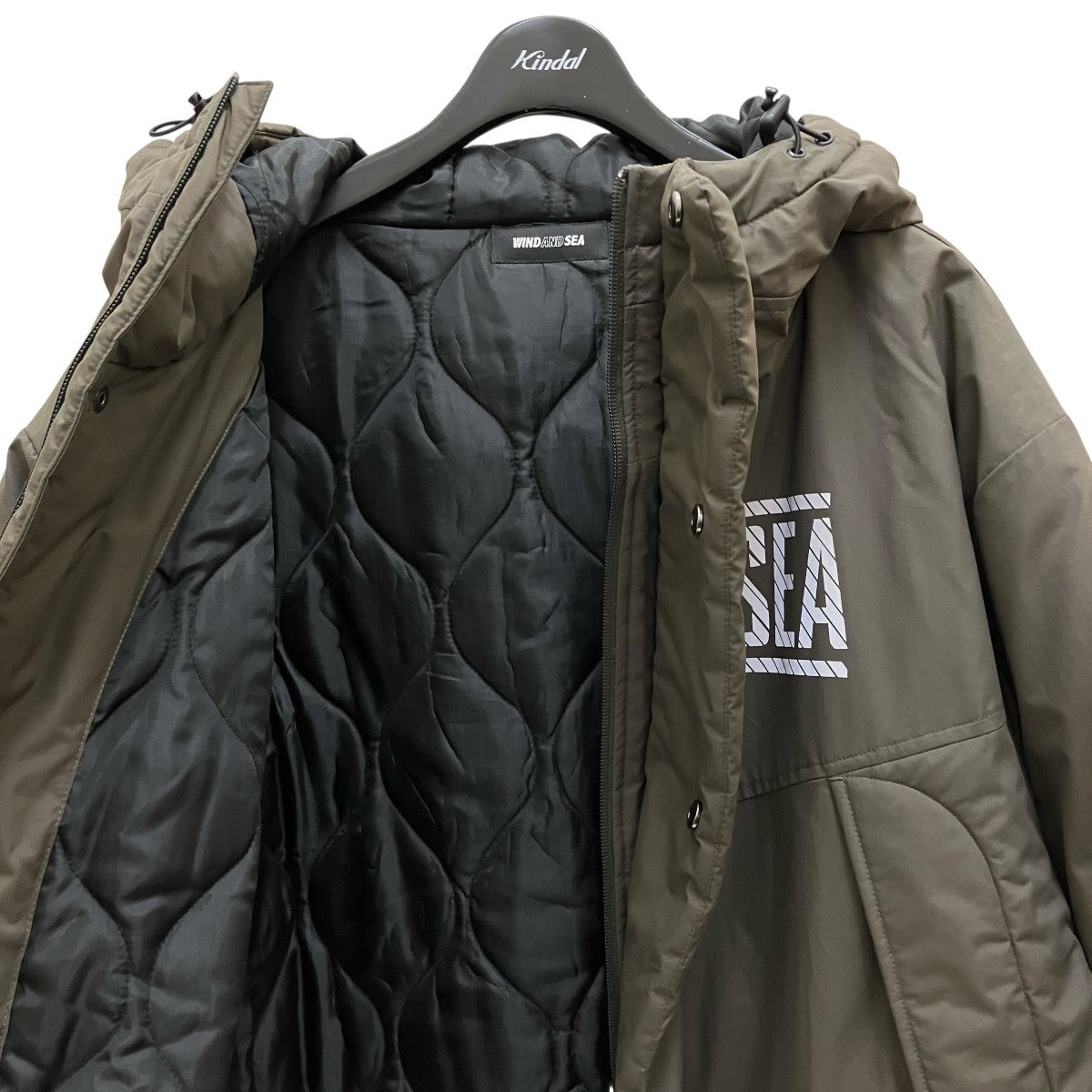 WIND AND SEA(ウィンダンシー) WARM SHELL PAD HOODIE JACKET中綿