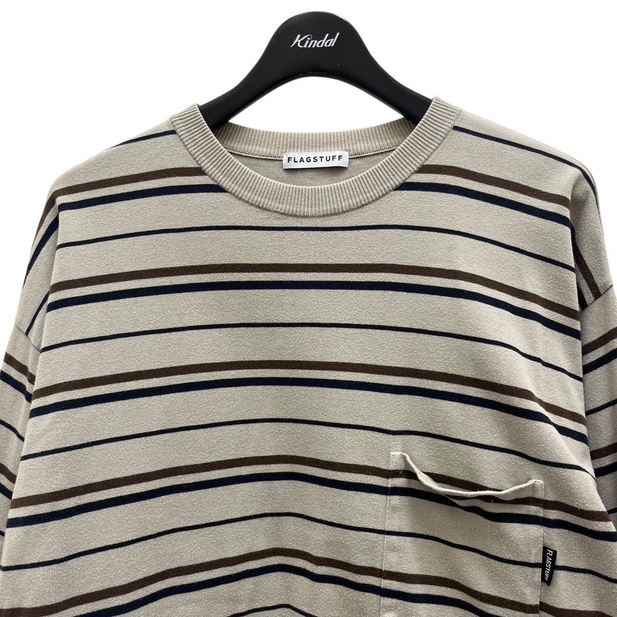 FLAGSTUFF Border Knit L S TEEボーダーカットソー21AW-FS-42 古着・中古-3枚目のアイテム画像