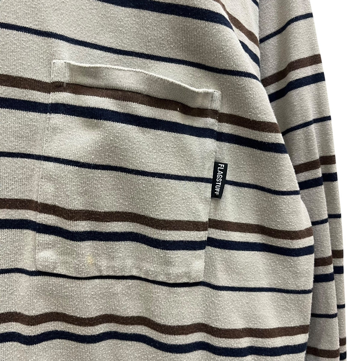 FLAGSTUFF Border Knit L S TEEボーダーカットソー21AW-FS-42 古着・中古-4枚目のアイテム画像
