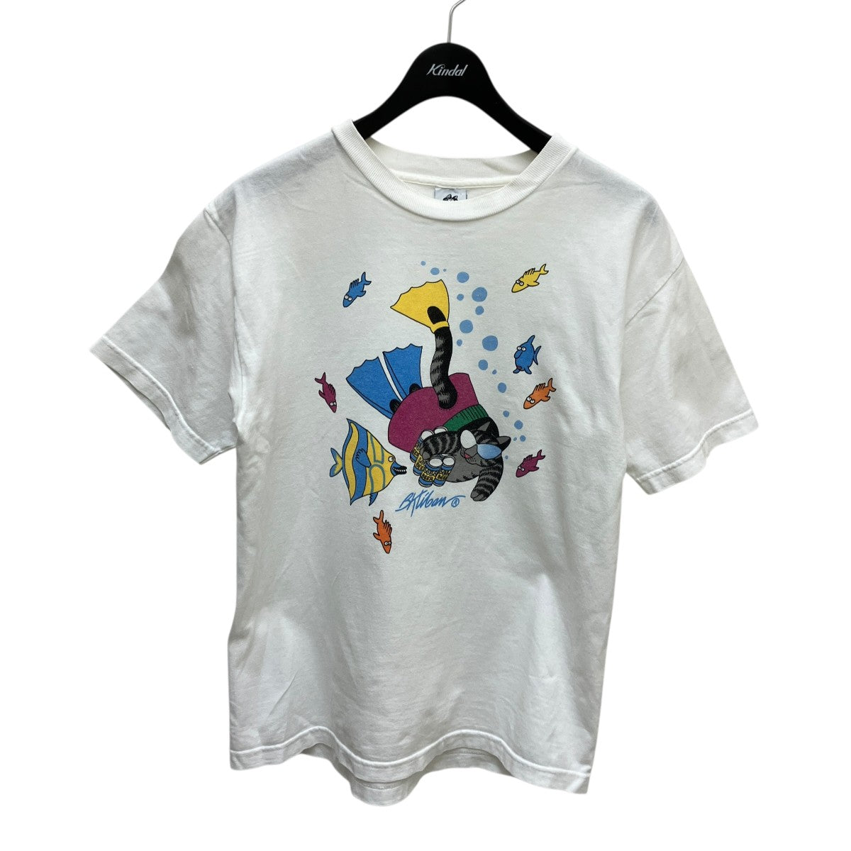 Bernard Hap Kliban ネコ半袖Tシャツ 古着・中古-1枚目のアイテム画像