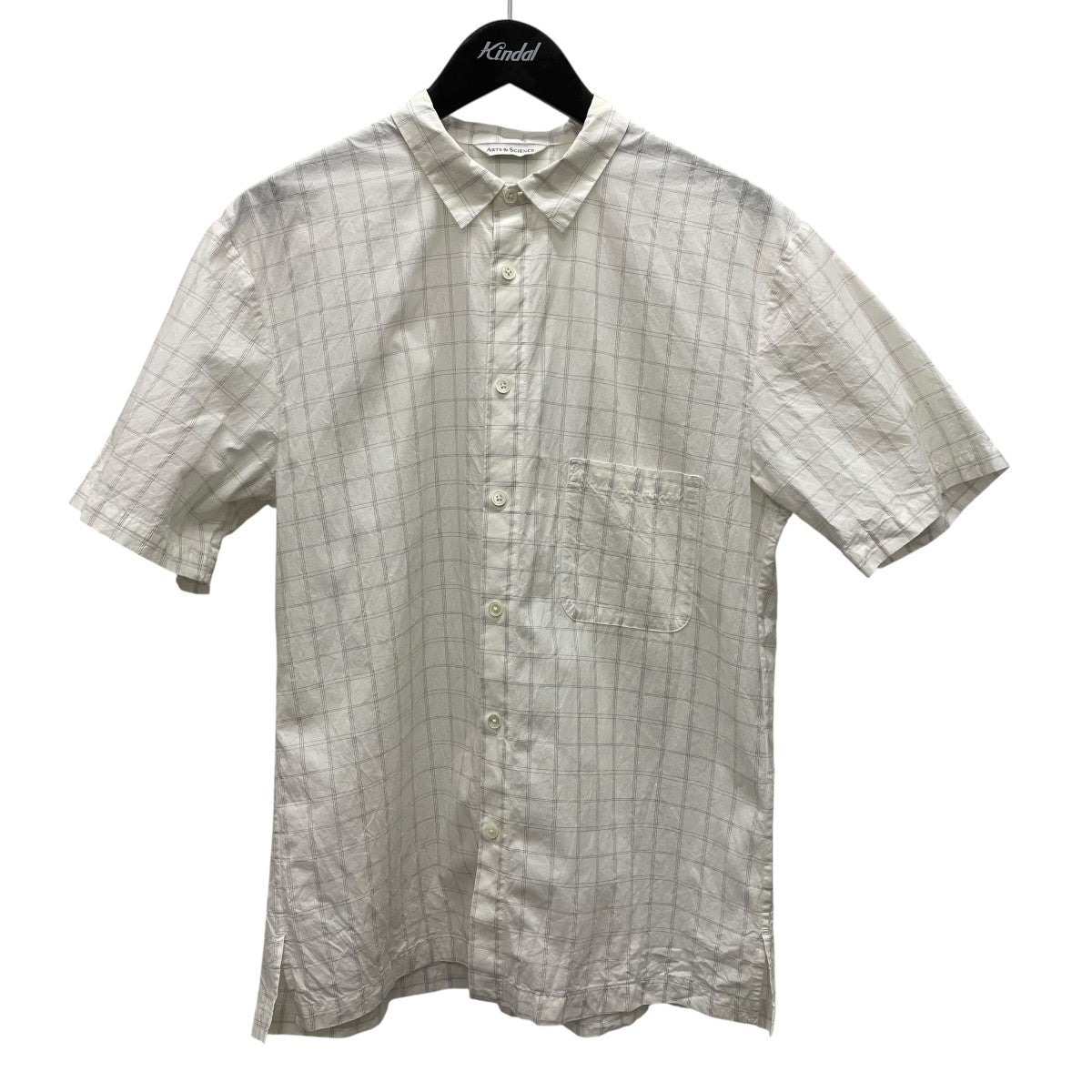 ARTS＆SCIENCE チェック半袖チェックシャツ0221-U6089-2117 古着・中古-1枚目のアイテム画像