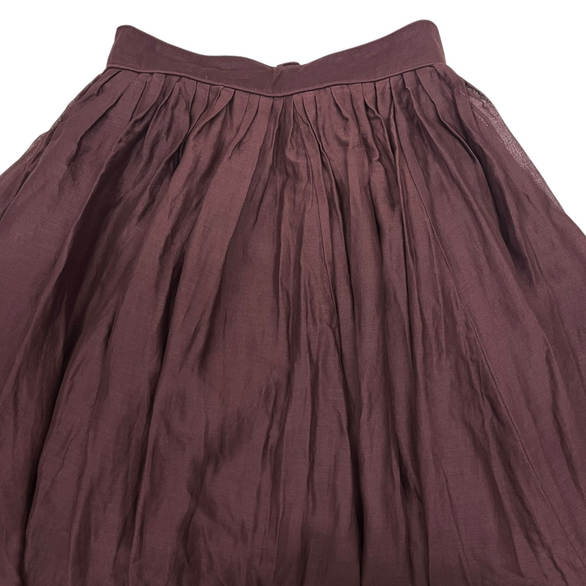 MARILYN MOON tuck technique sheer cotton skirtロングスカート4252-151 古着・中古-3枚目のアイテム画像